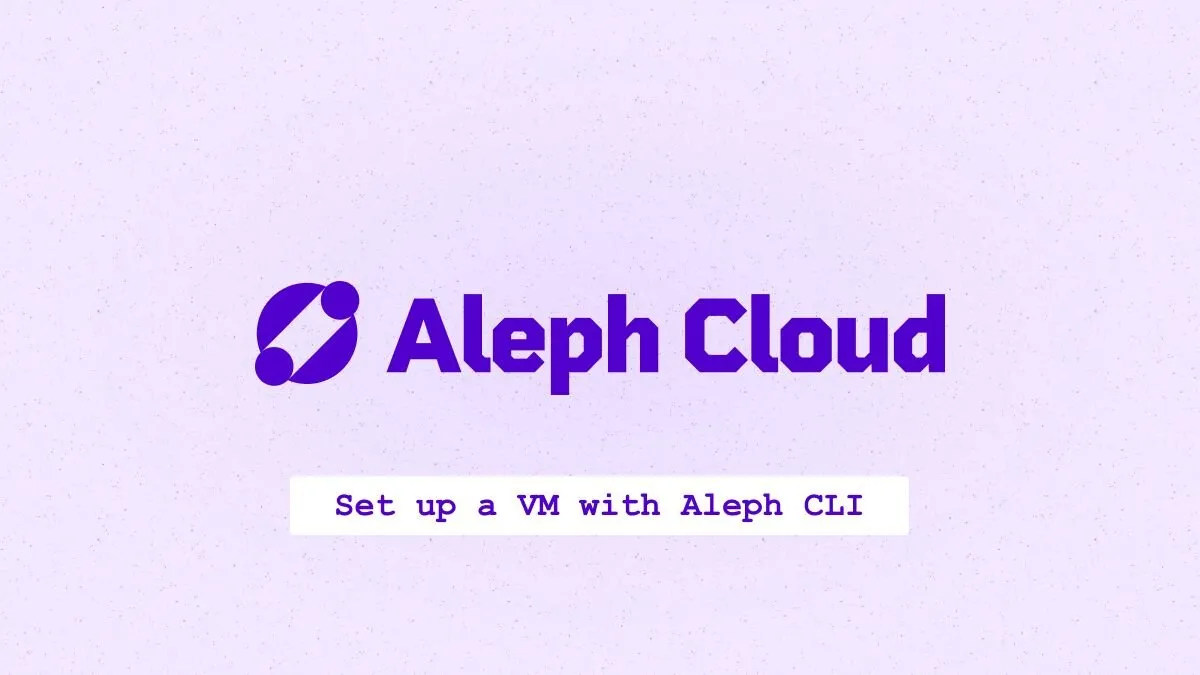 How to set up a VM with Aleph CLI
